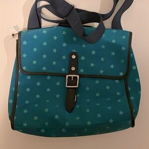 Fossil messenger bag. Teal. NWT